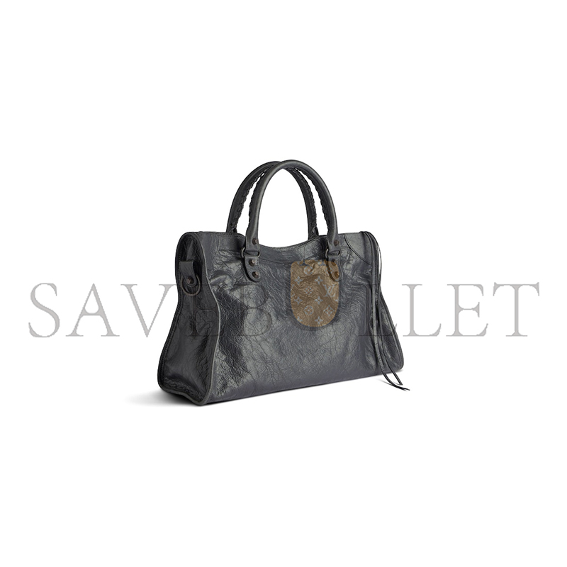 BALENCIAGA LE CITY MEDIUM BAG IN VOLCANIC ROCK (38*24*13cm) 